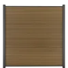 Composiet Schutting - Rhombus Teak - Horizontaal