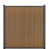 Comfort Composiet Tuinscherm - Rhombus Teak 170x180 cm - Verticaal