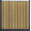 Composiet Premium Tuinscherm - Rhombus Teak - Verticaal