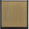 Composiet Premium Tuinscherm - Rhombus Teak - Verticaal