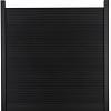 Composiet Premium Tuinscherm - Rhombus Solid Black - 185cm - Horizontaal