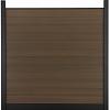 Composiet Premium Tuinscherm - Natural Savanna Brown - 185cm - Horizontaal