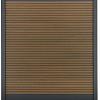 Composiet Premium Tuinscherm - Rhombus Tropical Brown - Horizontaal