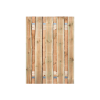 Grenen Schaaldelen Tuinpoort 140x195 cm | Stalen frame met slotkast | Verstelbaar