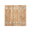 Grenen Schaaldelen Tuinpoort 200x195 cm | Stalen frame met slotkast | Verstelbaar
