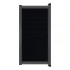 Aluminium Tuinpoort | maatwerk v/a 98x186cm | Aluminium Black | Horizontaal | Antraciet aluminium fr