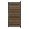 Aluminium Tuinpoort | 97x175cm | Rhombus Stripe | Horizontaal | Antraciet aluminium frame