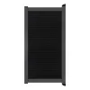 Aluminium Tuinpoort | maatwerk t/m 97x175cm | Rhombus Solid Black | Horizontaal | Antraciet aluminiu