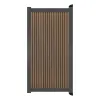 Aluminium Tuinpoort | maatwerk t/m 97x175cm | Rhombus Stripe | Verticaal | Antraciet aluminium f