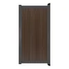 Aluminium Tuinpoort - Rhombus Savanna Brown - Verticaal - Antraciet aluminium frame
