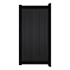 Aluminium Tuinpoort | Maatwerk t/m 98x90cm | Rhombus Solid Black | Verticaal | Zwart aluminium frame