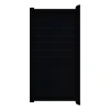 Aluminium Tuinpoort | Maatwerk v/a 98x90cm | Aluminium Black | Horizontaal | Zwart aluminium frame