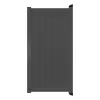 Aluminium Tuinpoort | Maatwerk t/m 97x90cm | Aluminium Antracite | Verticaal | Antraciet aluminium f