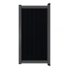 Aluminium Tuinpoort | Maatwerk v/a 98x90cm | Aluminium Black | Verticaal | Antraciet aluminium frame