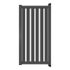 Aluminium Tuinpoort | 97x186cm | Sight 100 - Antraciet | Verticaal | Antraciet aluminium frame