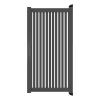 Aluminium Tuinpoort | 125x175cm | Sight 50 - Antraciet | Verticaal | Antraciet aluminium frame
