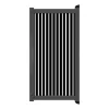 Aluminium Tuinpoort | 125x175cm | Sight 50 - Black | Verticaal | Antraciet aluminium frame