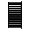 Aluminium Tuinpoort - Sight 100 - Black - Horizontaal - Zwart aluminium frame