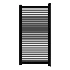 Aluminium Tuinpoort | 125x175cm | Sight 50 - Antraciet | Horizontaal | Zwart aluminium frame