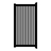 Aluminium Tuinpoort | 125x175cm | Sight 50 - Antraciet | Verticaal | Zwart aluminium frame