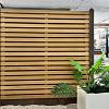 Tuinscherm Ayous Rhombus open | 37 planks 180x180 cm BxH | Geschaafd | Verticaal | Recht