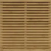 Tuinscherm Ayous Rhombus open | 37 planks | Geschaafd | Horizontaal