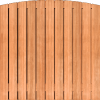 Tuinscherm Keruing 23 planks 180x180 cm BxH | Geschaafd | Verticaal | Toog