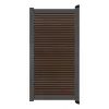 Aluminium Tuinpoort | maatwerk t/m 97x197cm | Rhombus Vogue | Horizontaal | Antraciet aluminium f
