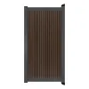 Aluminium Tuinpoort | 97x90cm | Rhombus Vogue | Verticaal | Antraciet aluminium frame