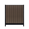 Composiet Premium Tuinscherm - Barcode Walnut - Verticaal