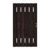 Zwart Grenen Tuinpoort 100x195 cm | Stalen frame met slotkast | Verstelbaar | 16x140 mm