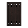 Zwart Grenen Tuinpoort 110x195 cm | Stalen frame met slotkast | Verstelbaar | 16x140 mm