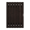 Zwart Grenen Tuinpoort 120x195 cm | Stalen frame met slotkast | Verstelbaar | 16x140 mm