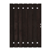 Zwart Grenen Tuinpoort 130x195 cm | Stalen frame met slotkast | Verstelbaar | 16x140 mm