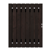 Zwart Grenen Tuinpoort 140x195 cm | Stalen frame met slotkast | Verstelbaar | 16x140 mm
