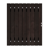 Zwart Grenen Tuinpoort 150x195 cm | Stalen frame met slotkast | Verstelbaar | 16x140 mm