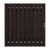 Zwart Grenen Tuinpoort 170x195 cm | Stalen frame met slotkast | Verstelbaar | 16x140 mm