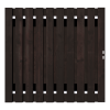 Zwart Grenen Tuinpoort 190x195 cm | Stalen frame met slotkast | Verstelbaar | 16x140 mm