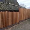 Tuinscherm Bangkirai Rhombus open | 51 planks | Geschaafd | Verticaal | Recht