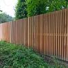Tuinscherm Bangkirai Rhombus open | 51 planks | Geschaafd | Verticaal | Recht
