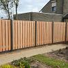 Tuinscherm Douglas 21 planks 180x180 cm BxH | Fijnbezaagd | Verticaal | Recht