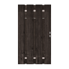 Zwart Grenen XL Tuinpoort 85x195 cm | Stalen frame met slotkast | Verstelbaar