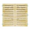 Grenen Horizontale Dubbele Tuinpoort 200x180 cm | 16x140 mm | 23-planks model