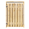 Grenen Tuinpoort 130x195 cm | Stalen frame met slotkast | Verstelbaar | 17x140 mm