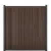 Comfort Composiet Schutting - Rhombus Dark Brown - Verticaal