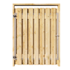 Grenen Tuinpoort 140x195 cm | Stalen frame met slotkast | Verstelbaar | 17x140 mm