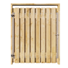 Grenen Tuinpoort 150x195 cm | Stalen frame met slotkast | Verstelbaar | 17x140 mm