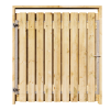 Grenen Tuinpoort 170x195 cm | Stalen frame met slotkast | Verstelbaar | 17x140 mm