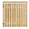 Grenen Tuinpoort 180x195 cm | Stalen frame met slotkast | Verstelbaar | 17x140 mm
