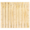 Grenen Tuinpoort 200x195 cm | Stalen frame met slotkast | Verstelbaar | 17x140 mm